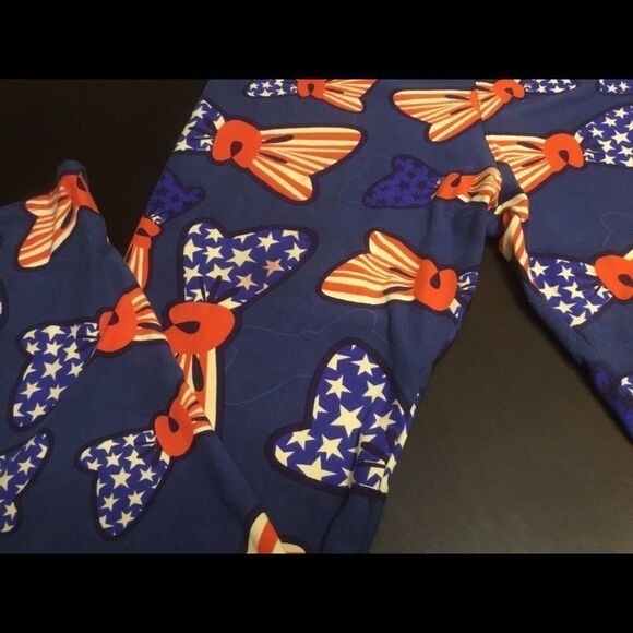 LuLaRoe Americana 2017 TC legging Stars & Stripes - Picture 2 of 4